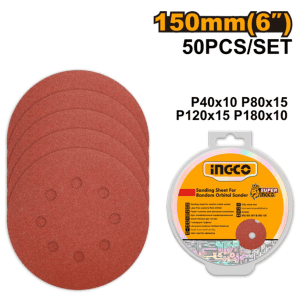 Sanding sheet for random orbital sander