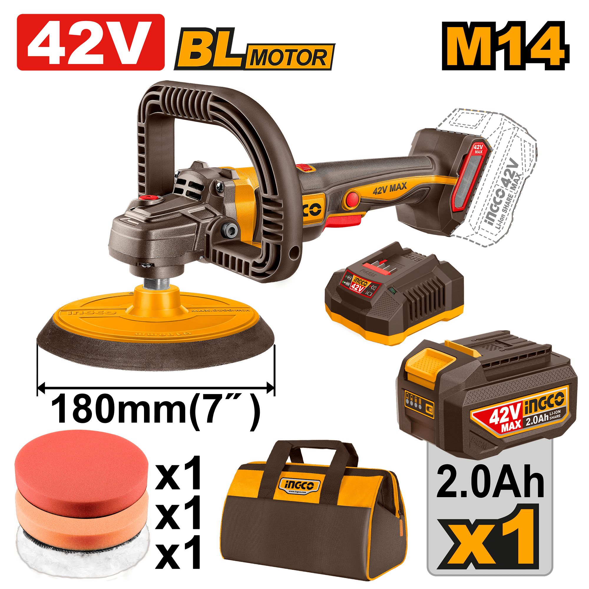 42V Cordless Polisher