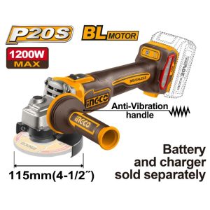 20V Lithium-Ion angle grinder