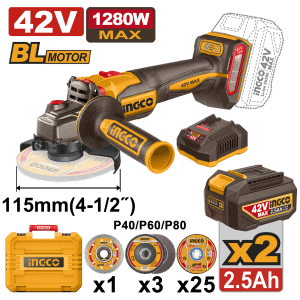 42V Cordless Angle Grinder