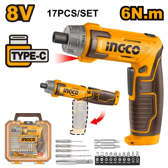 8V Lithium-Ion Cordless Screwdriver
