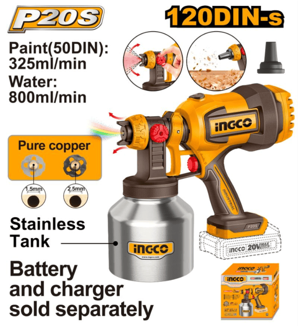 20V Lithium-Ion Spray Gun