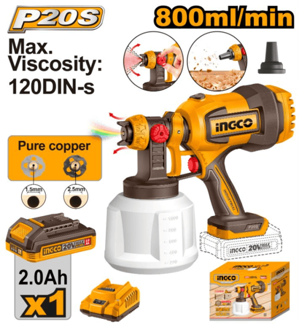 20V Lithium-Ion Spray Gun