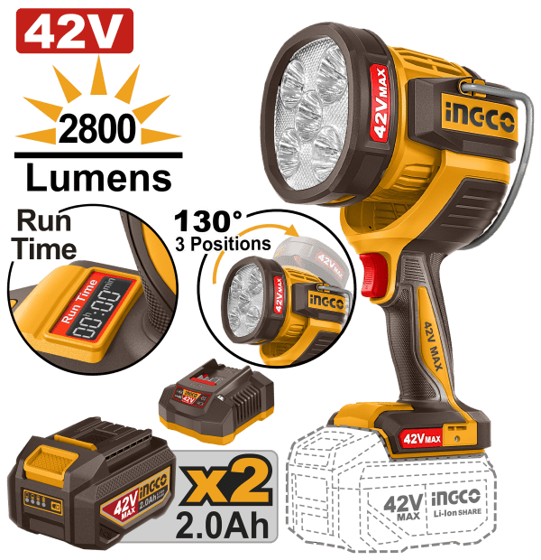 42V Cordless Work Lamp