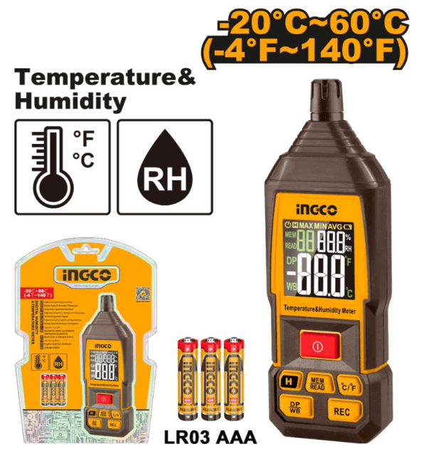 Digital humidity & temperature meter