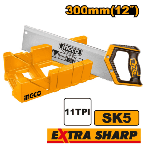 Plastic Mitre Box With Back Saw Set